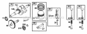 Crankshaft Piston Grp Cam Diagram and Parts List for 093232-0040-01  Briggs and Stratton Engine